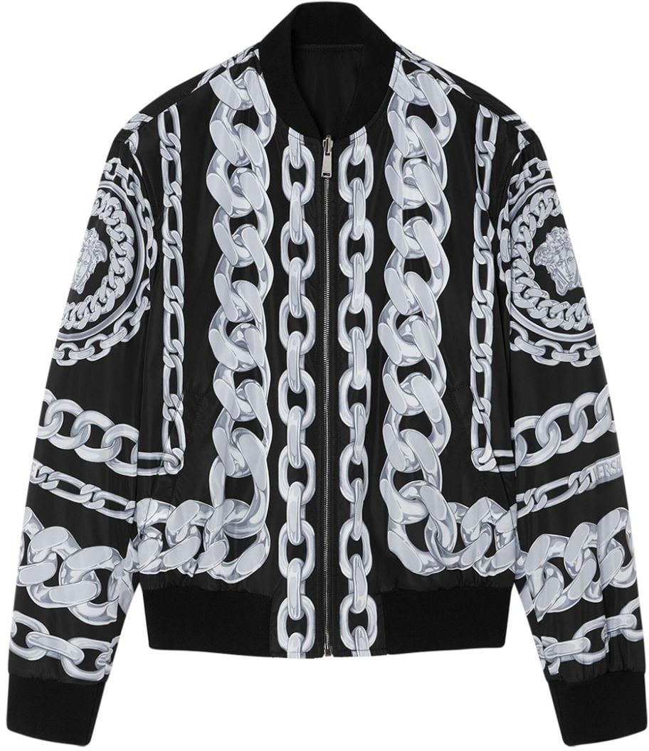 Versace Coats Black Zwart