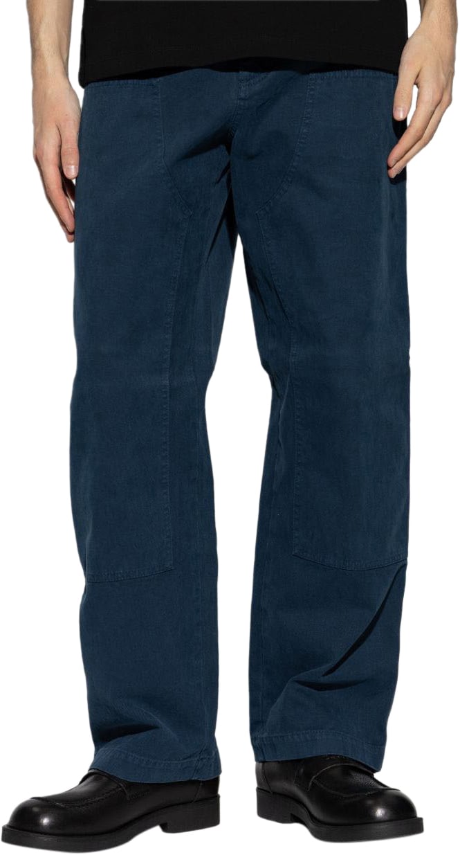 Versace Trousers Blue Pétrole Blauw