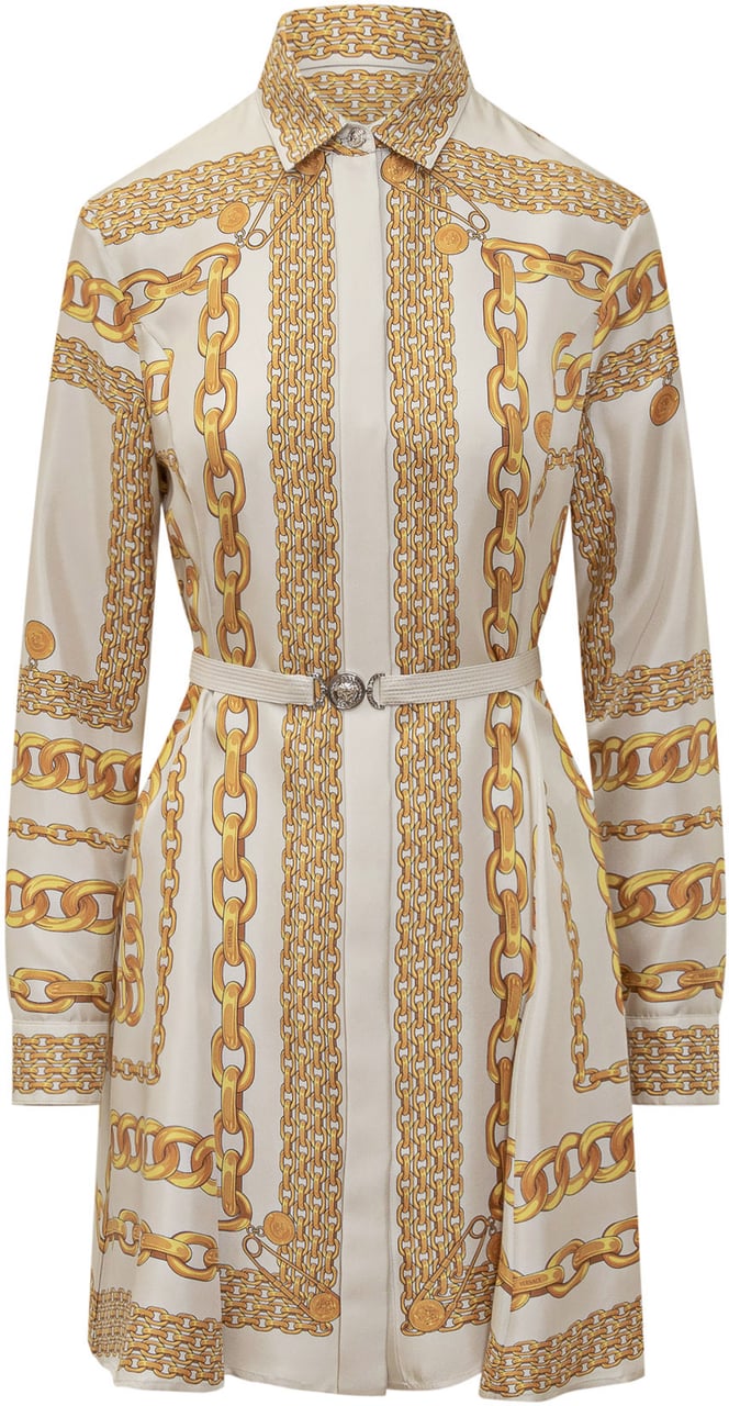 Versace Abito in Seta Wit