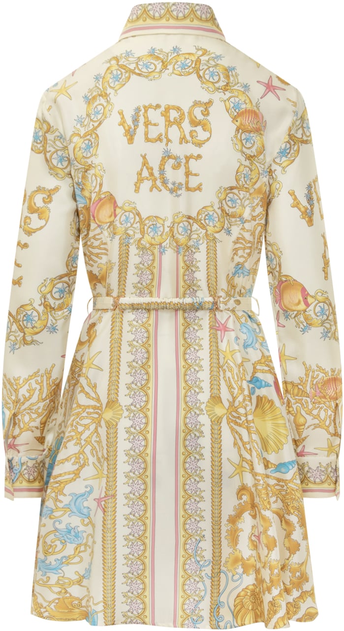 Versace Abito Mini Versace Geel