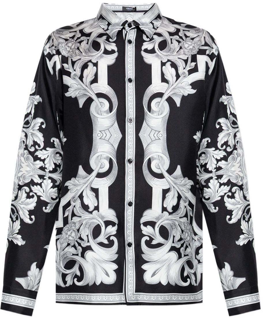 Versace Shirts Black Zwart
