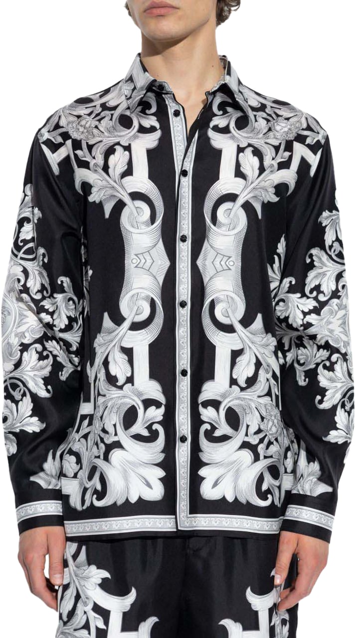 Versace Shirts Black Zwart