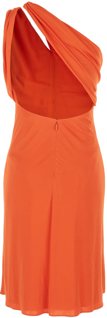 Versace Versace Orange viscose dress Oranje