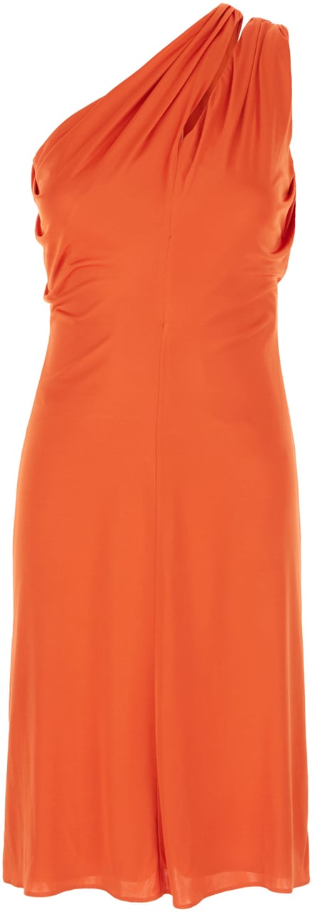 Versace Versace Orange viscose dress Oranje