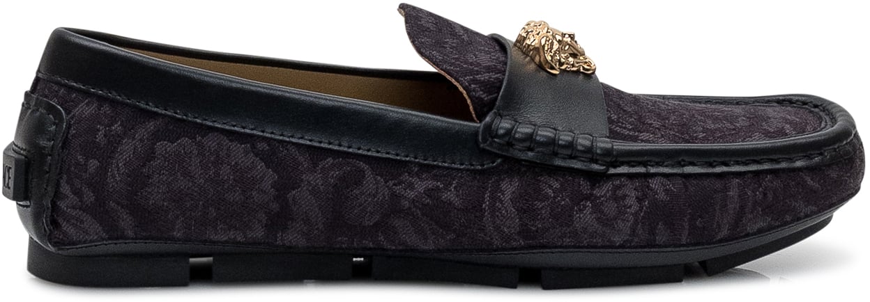 Versace Mocassini Drivers Versace Zwart