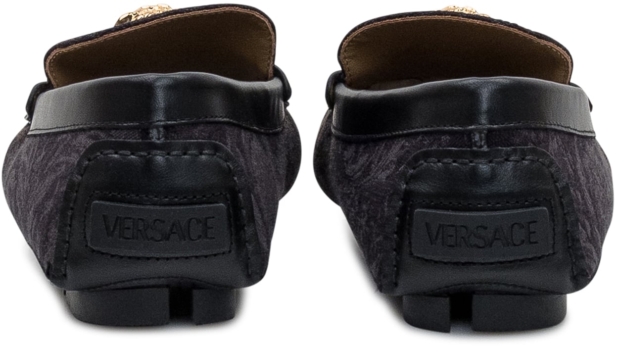 Versace Mocassini Drivers Versace Zwart