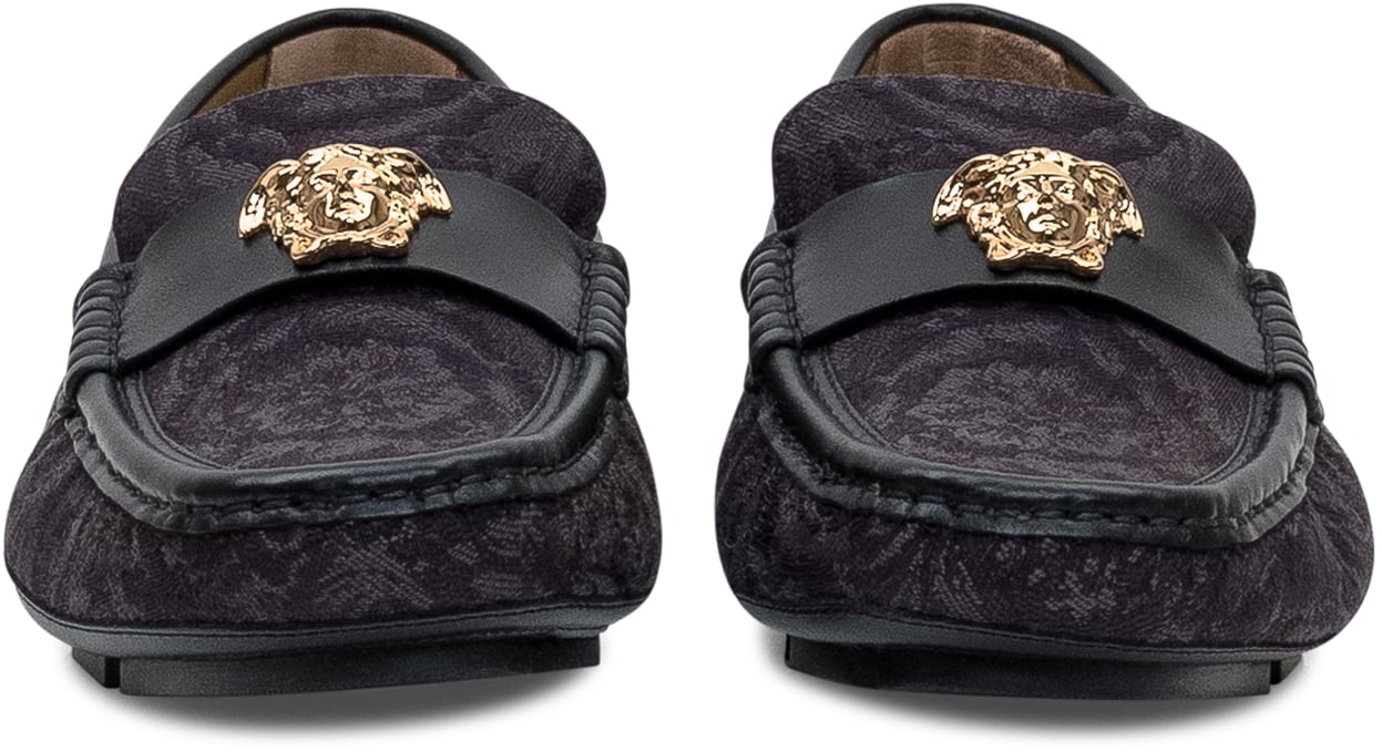 Versace Mocassini Drivers Versace Zwart