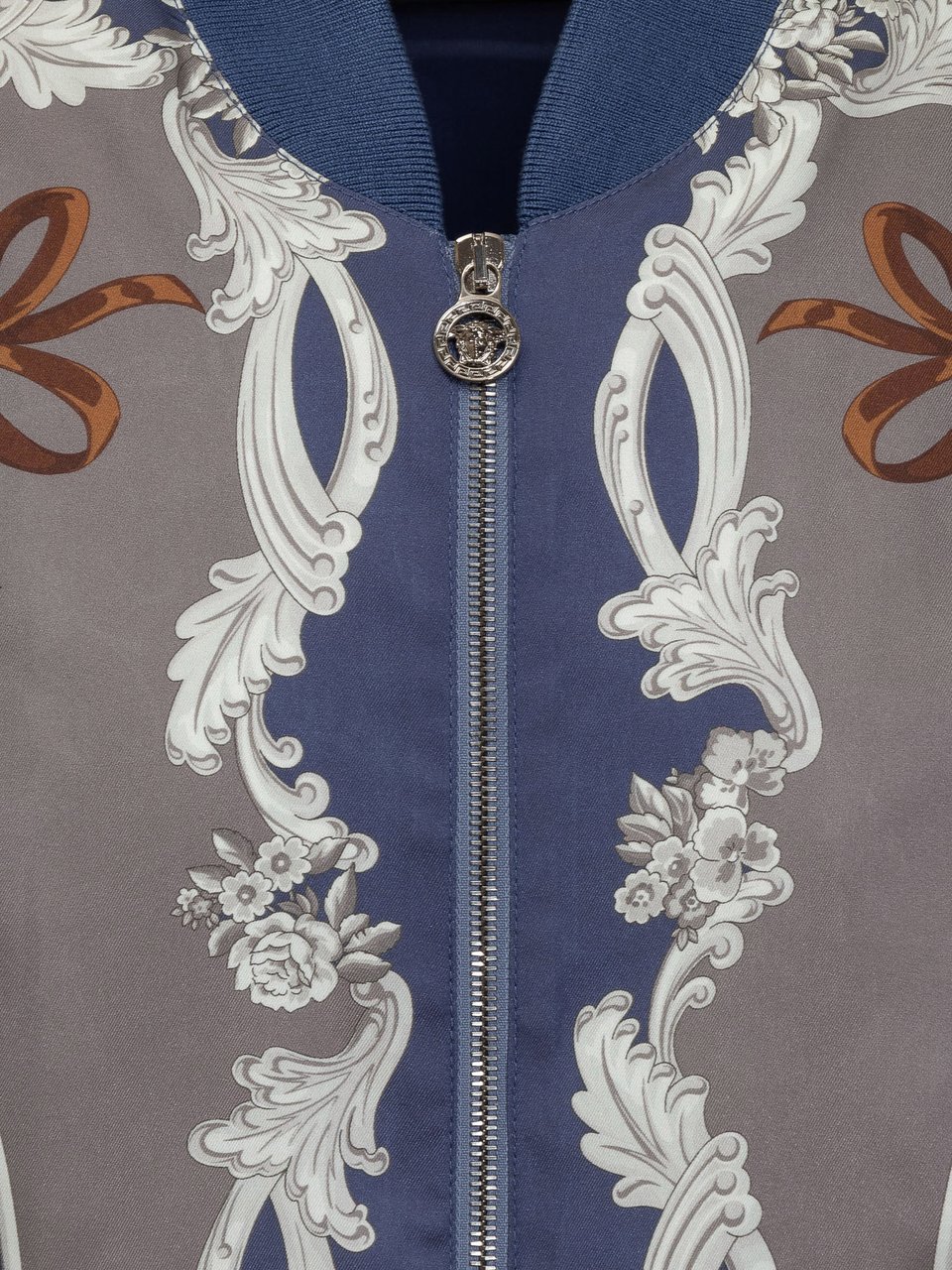 Versace Giacca Bomber Cameo Blauw