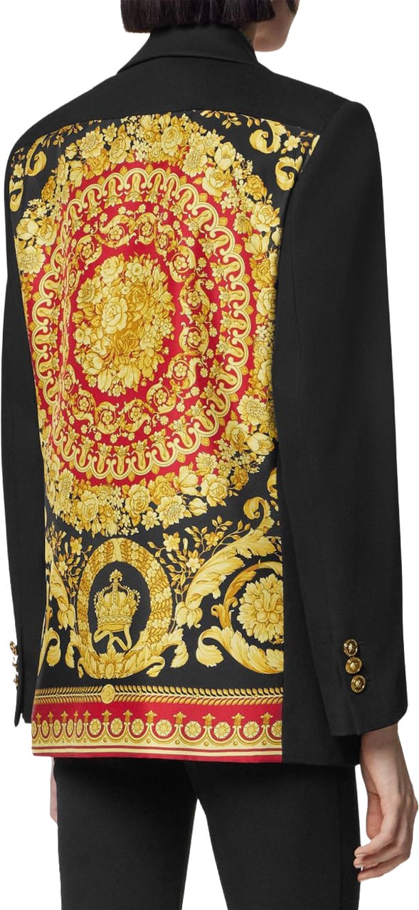 Versace Tailored Black Jacket Zwart