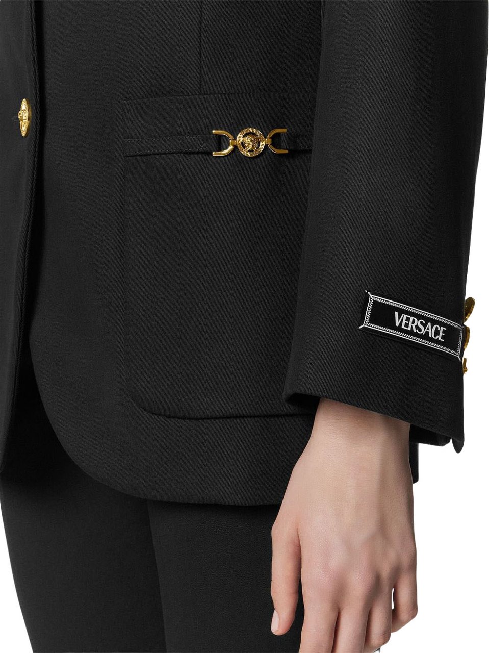 Versace Jackets Black Zwart