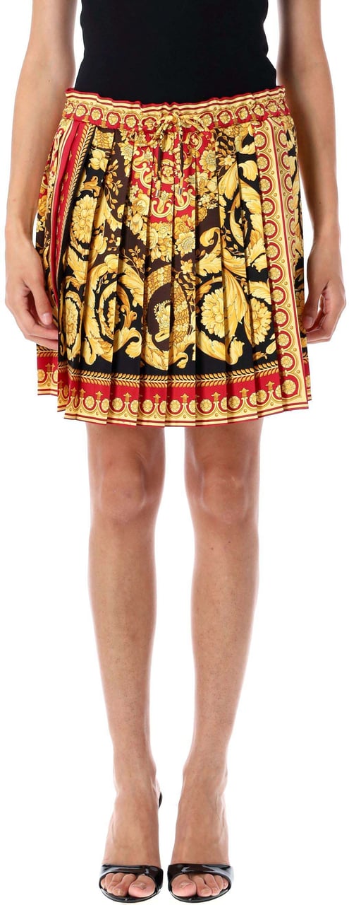 Versace Mini Skirt Parada Barocco Parade Barocco Red Divers