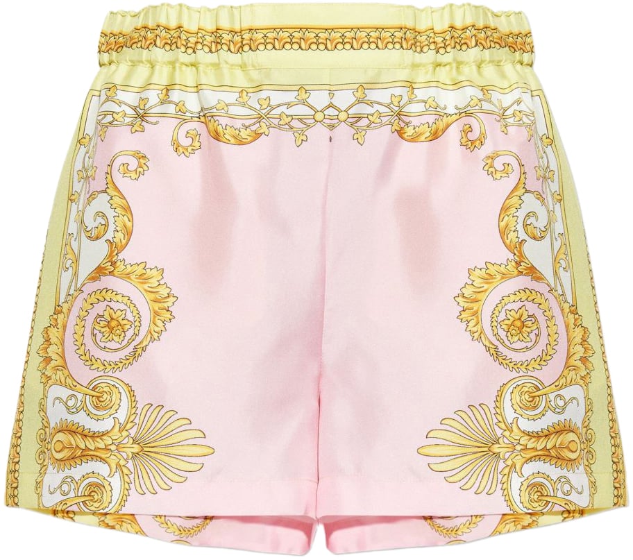 Versace Shorts Pale Yellow Geel