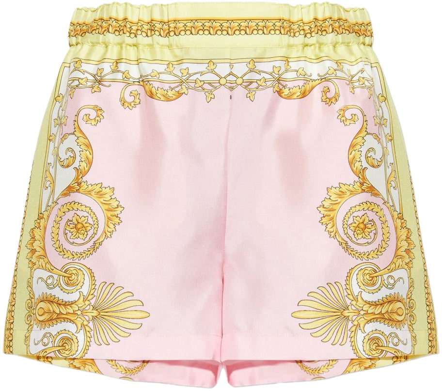 Versace Shorts Pale Yellowrose Geel