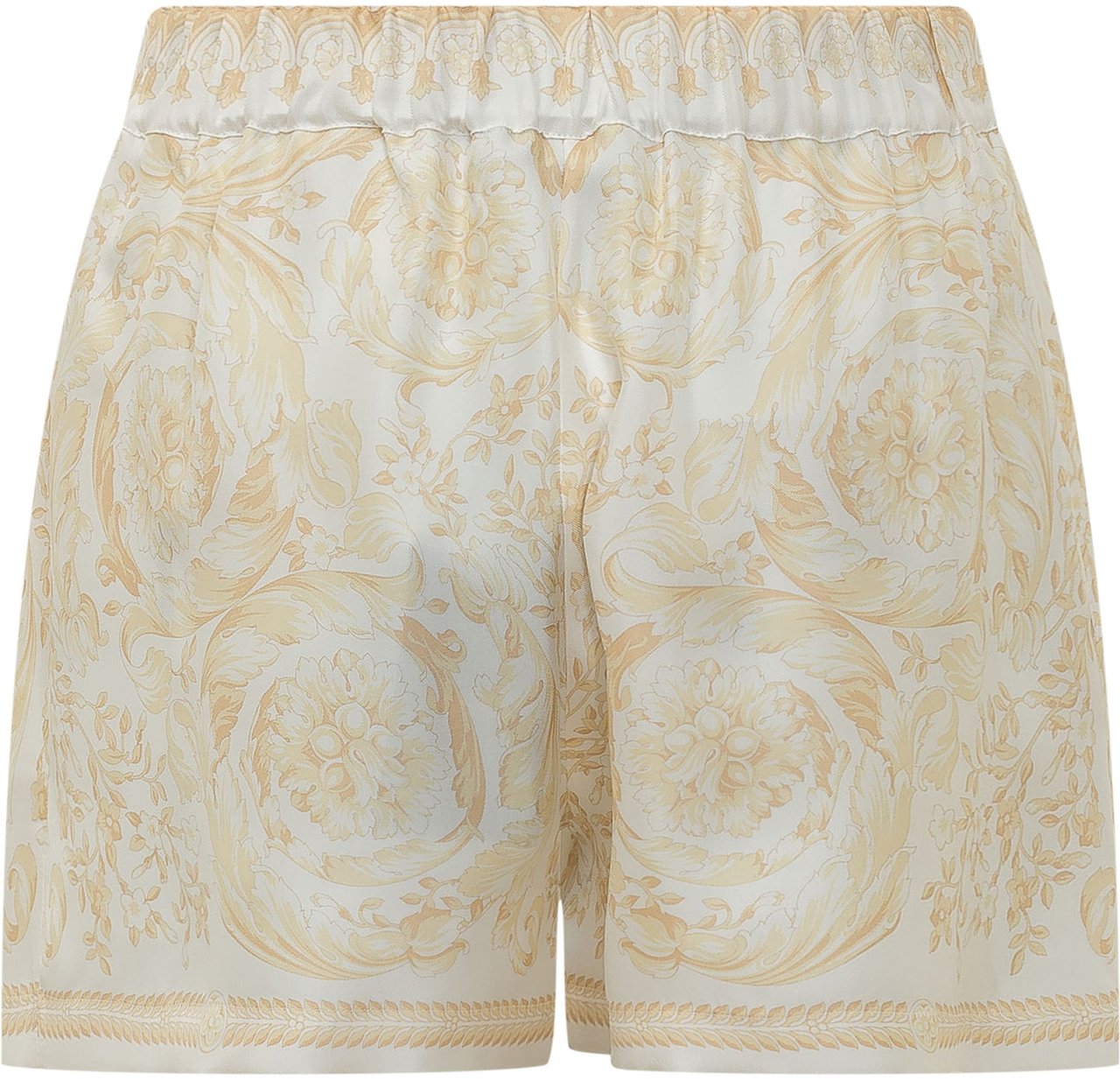 Versace Shorts Silk Twill Wit