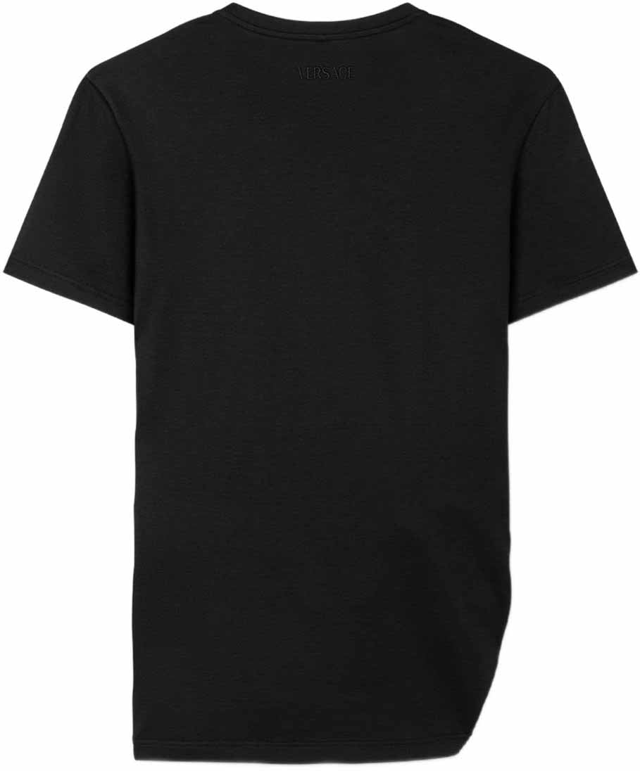 Versace T-Shirts And Polos Black Zwart