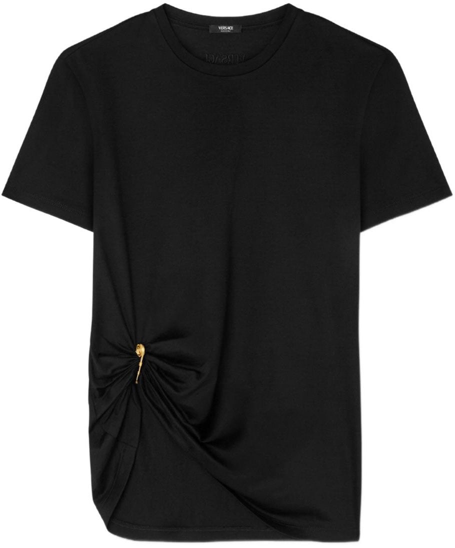 Versace Versace T-shirts And Polos Black Zwart
