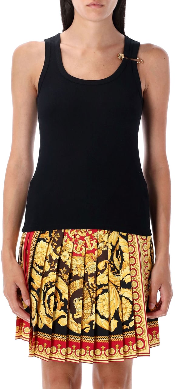 Versace Tank Top Pin Nero Zwart