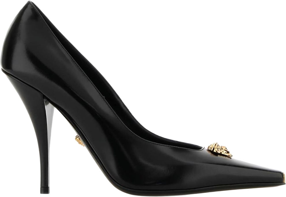 Versace With Heel Black Zwart