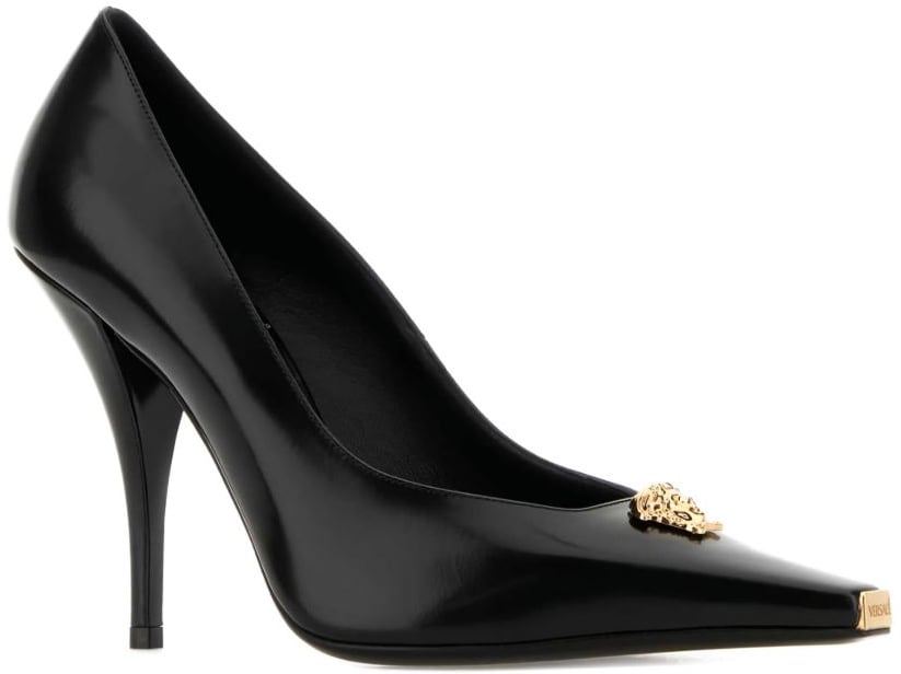 Versace With Heel Black Zwart