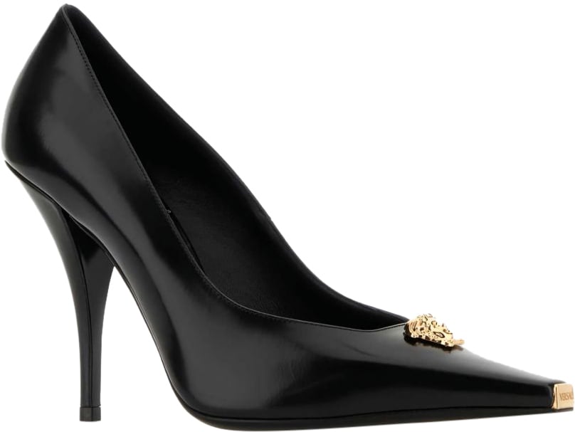 Versace With Heel Black Zwart