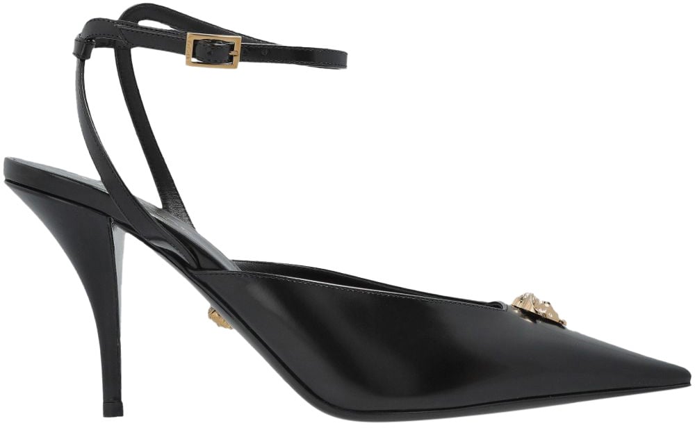Versace With Heel Black Zwart