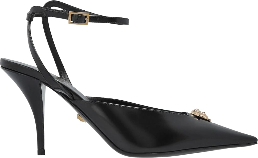Versace With Heel Black Zwart