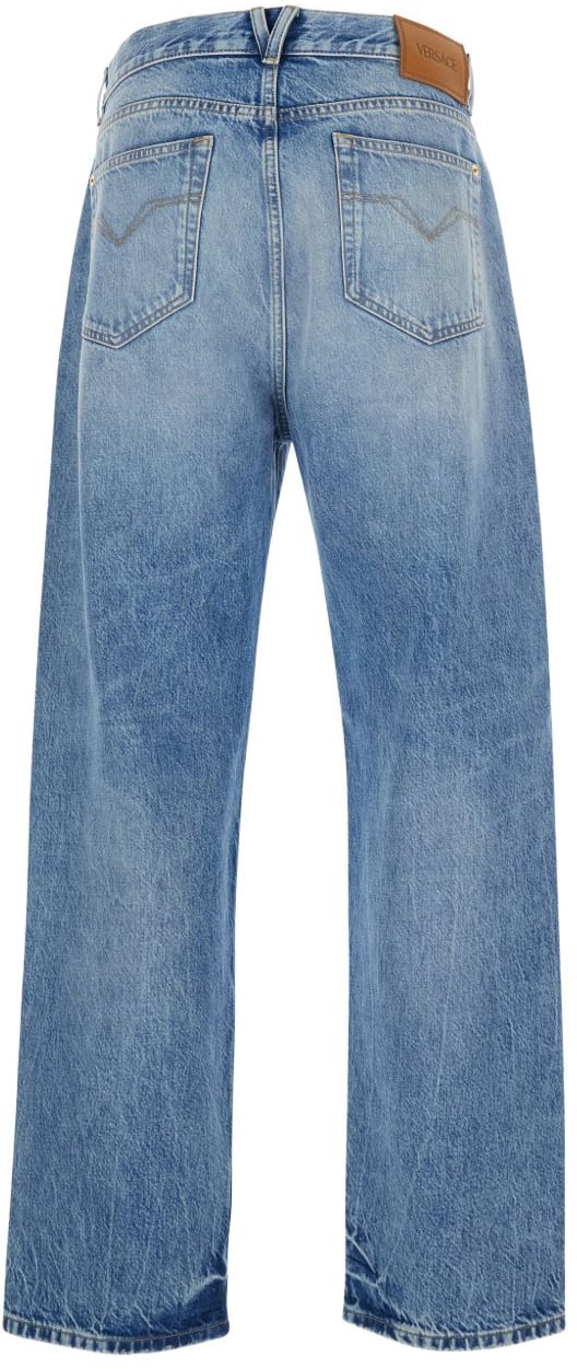 Versace Trousers Blue Blauw