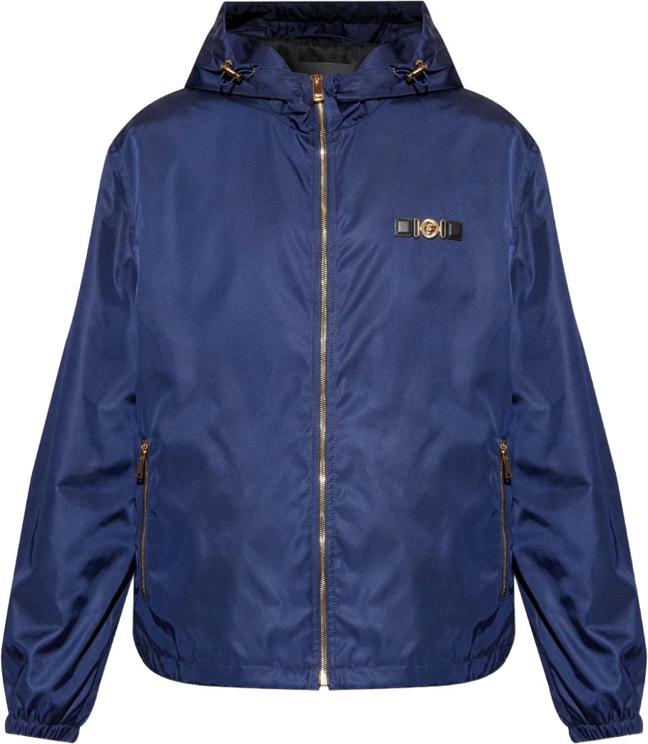 Versace Navy Blue Casual Jacket Groen