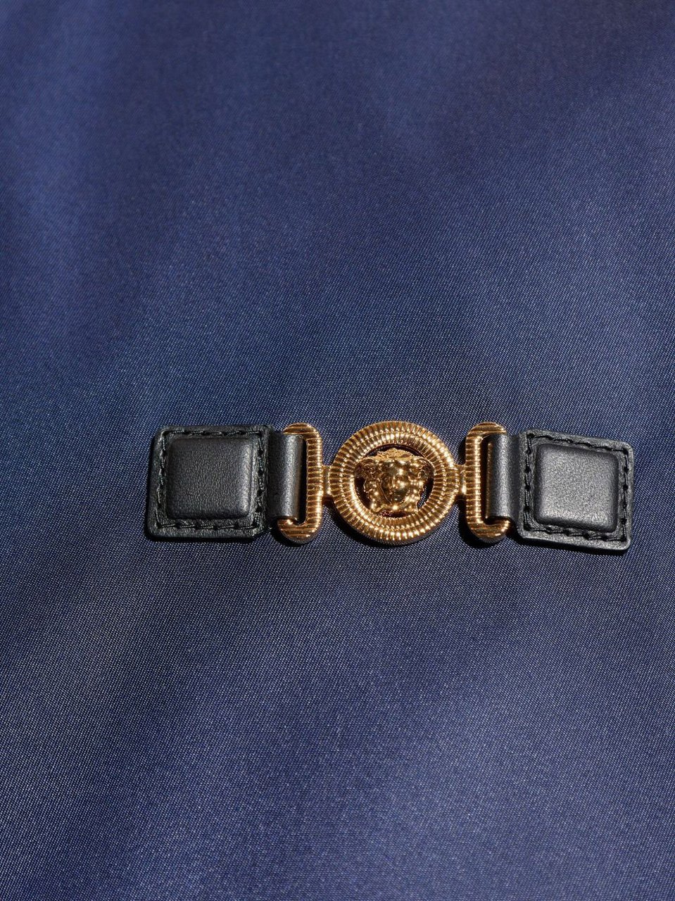 Versace Navy Blue Casual Jacket Groen