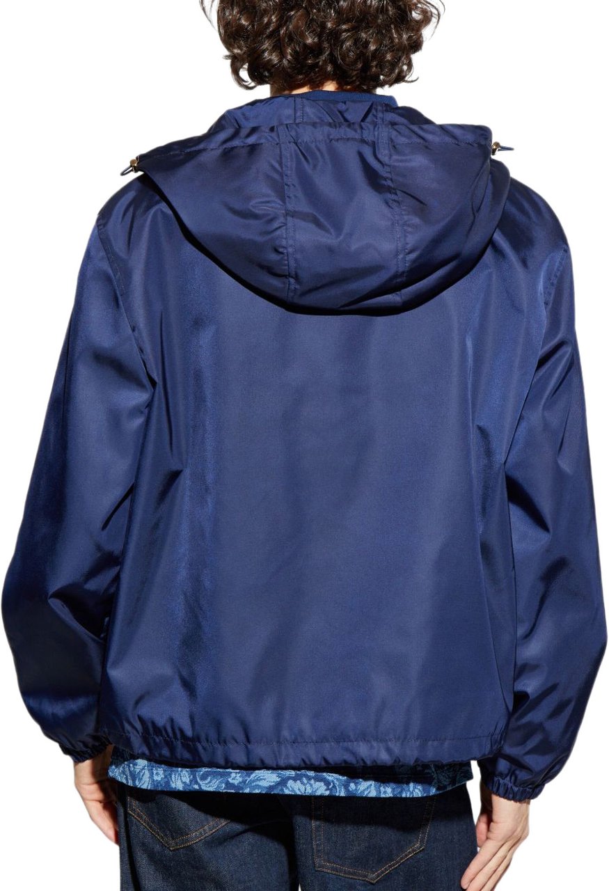 Versace Navy Blue Casual Jacket Groen