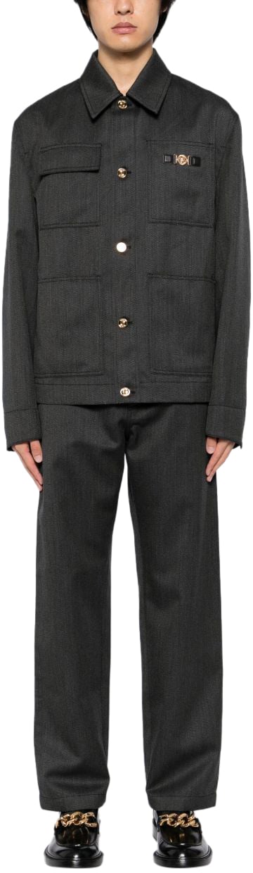 Versace Trousers Grey Grijs