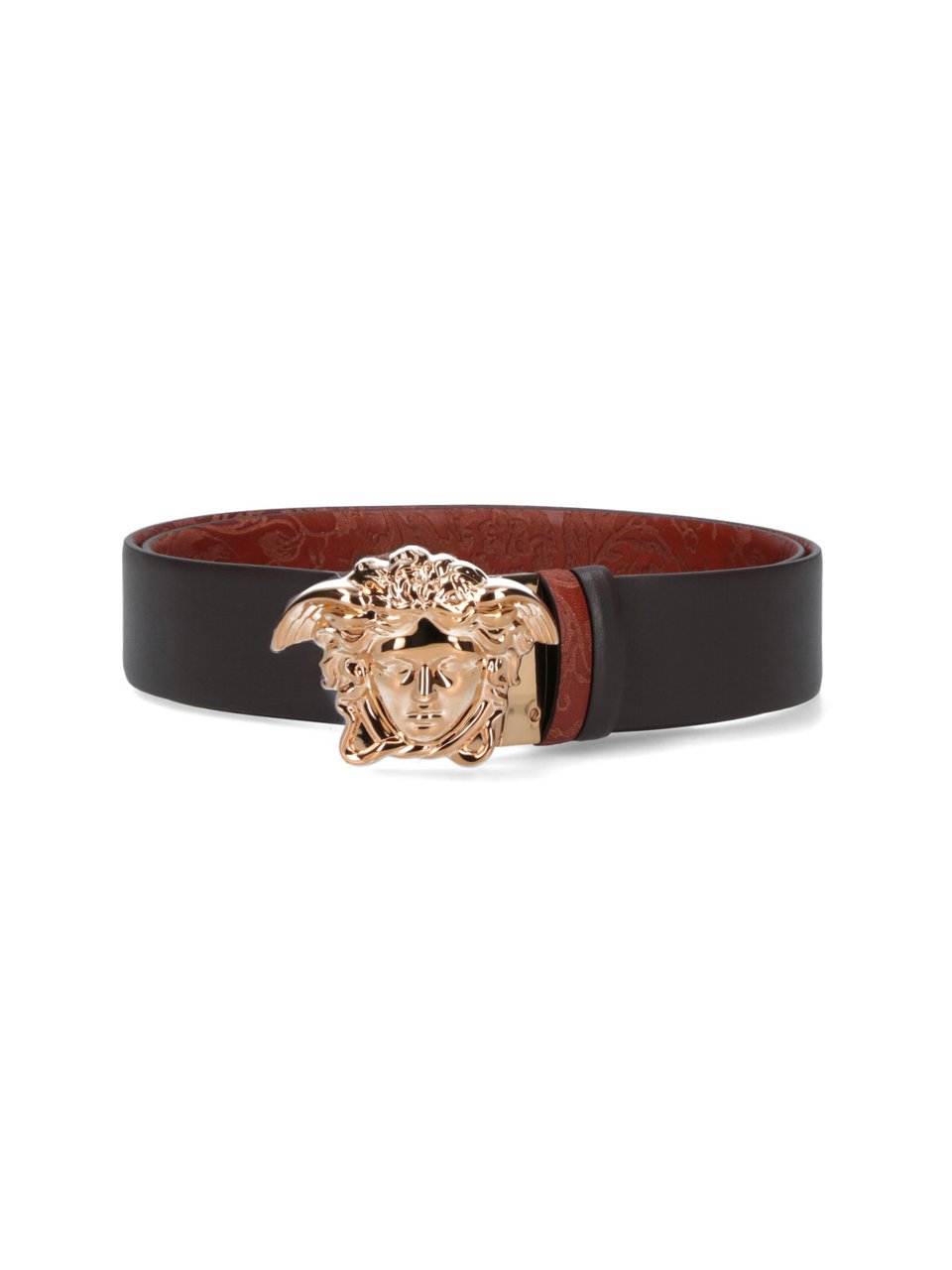 Versace "Medusa" Reversible Belt – Brown Neutraal