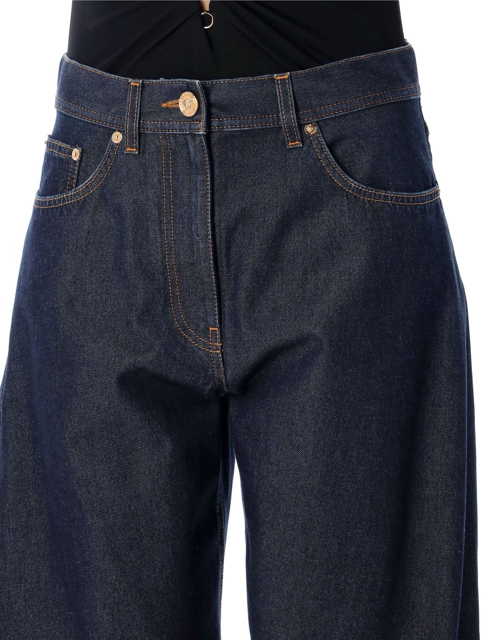 Versace Twisted Denim Blu Blauw