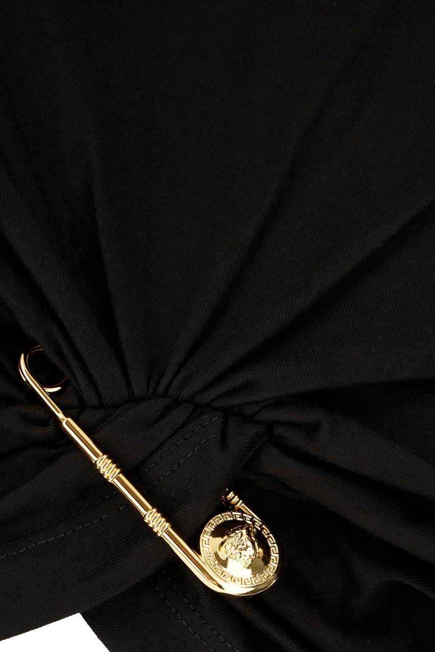 Versace Versace Black cotton top Zwart