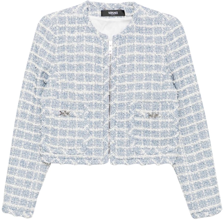 Versace Jackets Blue Blauw