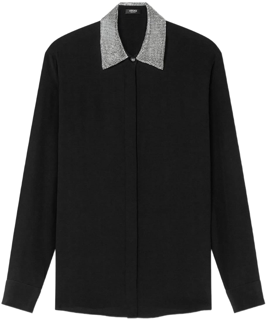 Versace Shirts Black Zwart