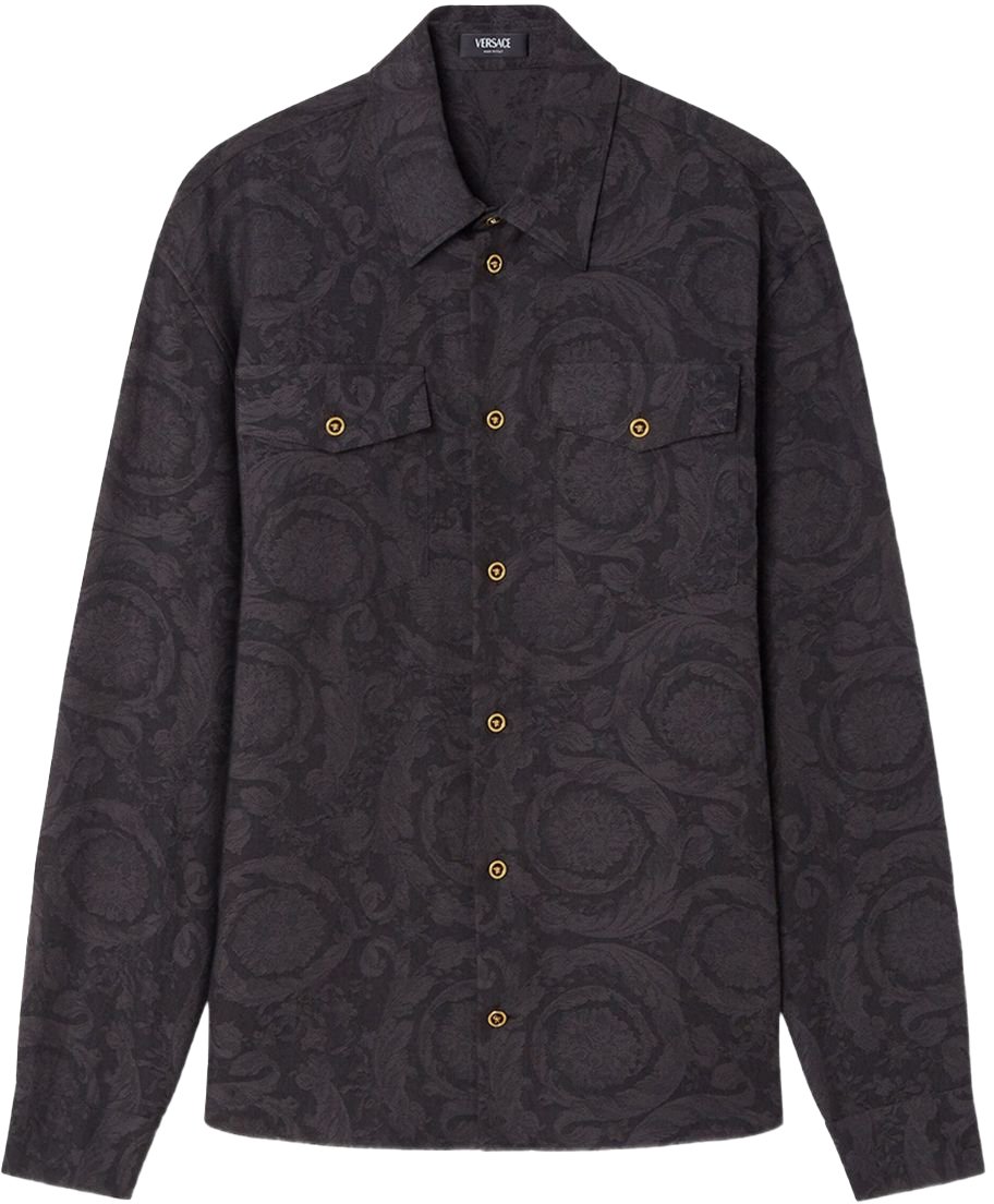 Versace Shirts Black Zwart