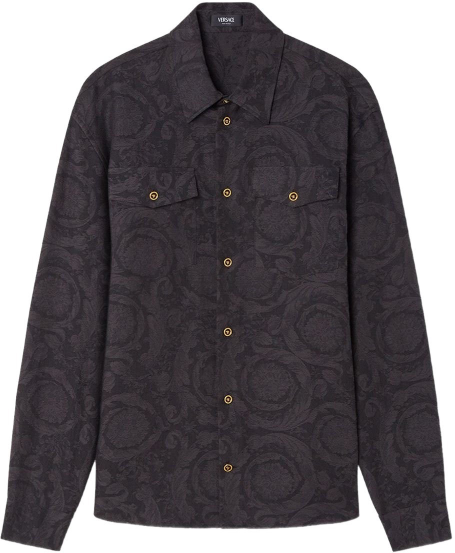 Versace Versace Shirts Black Zwart