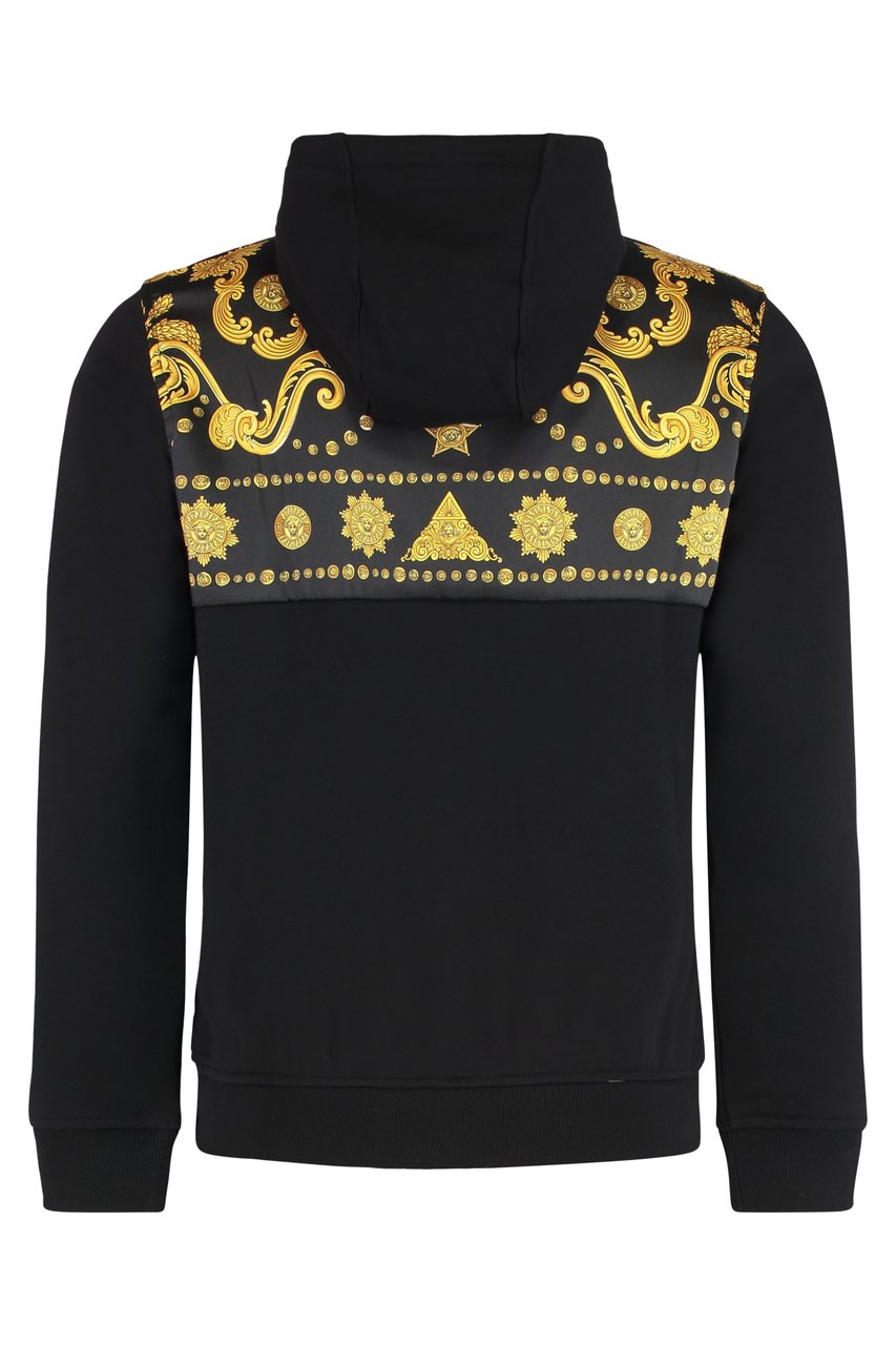 Versace Full zip hoodie Zwart