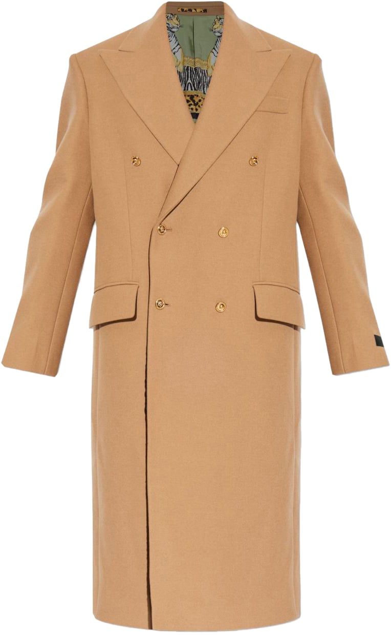 Versace Coats Beige Beige