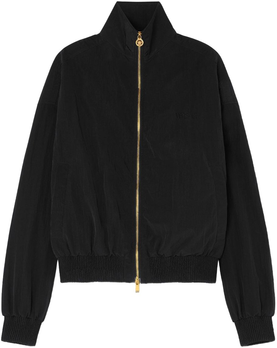 Versace Coats Black Zwart