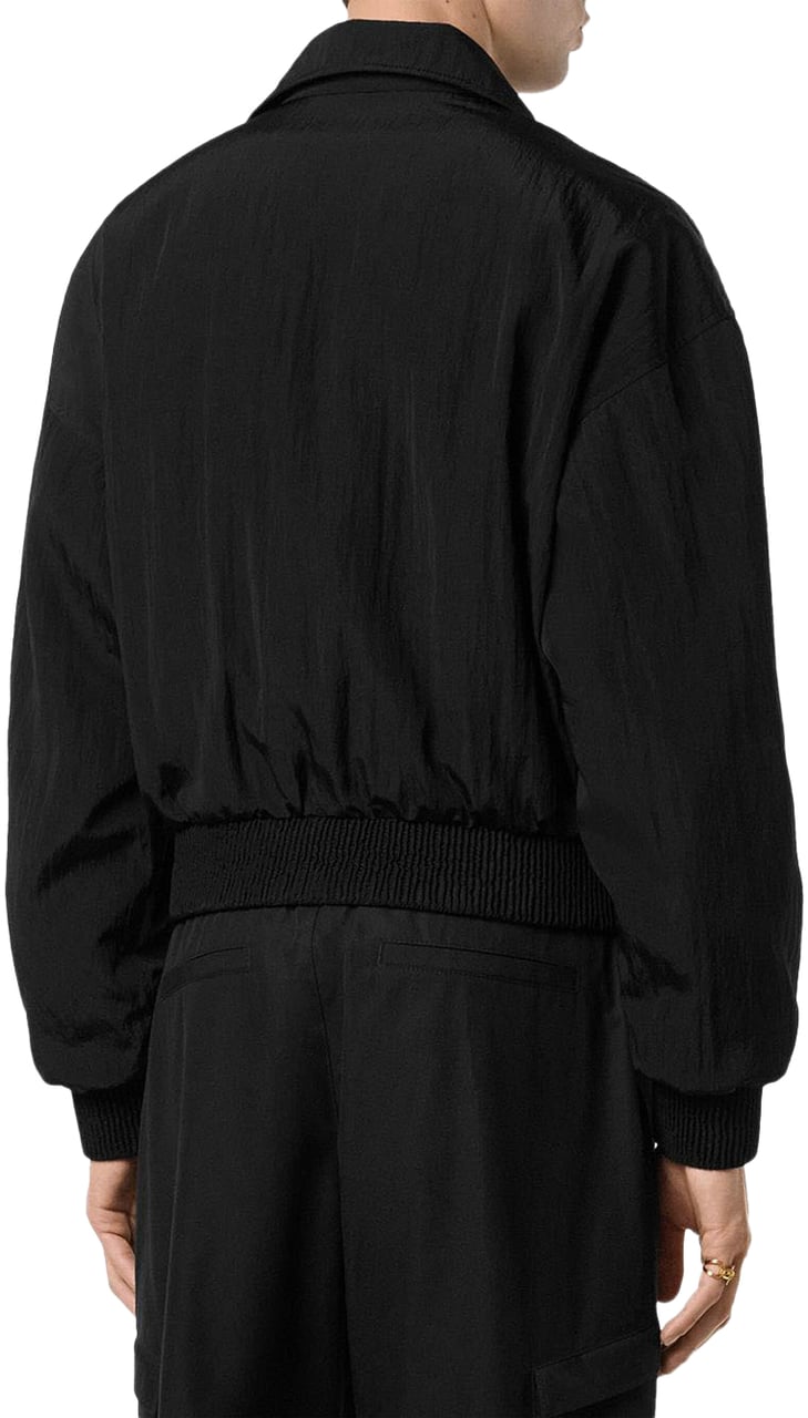 Versace Versace Coats Black Zwart