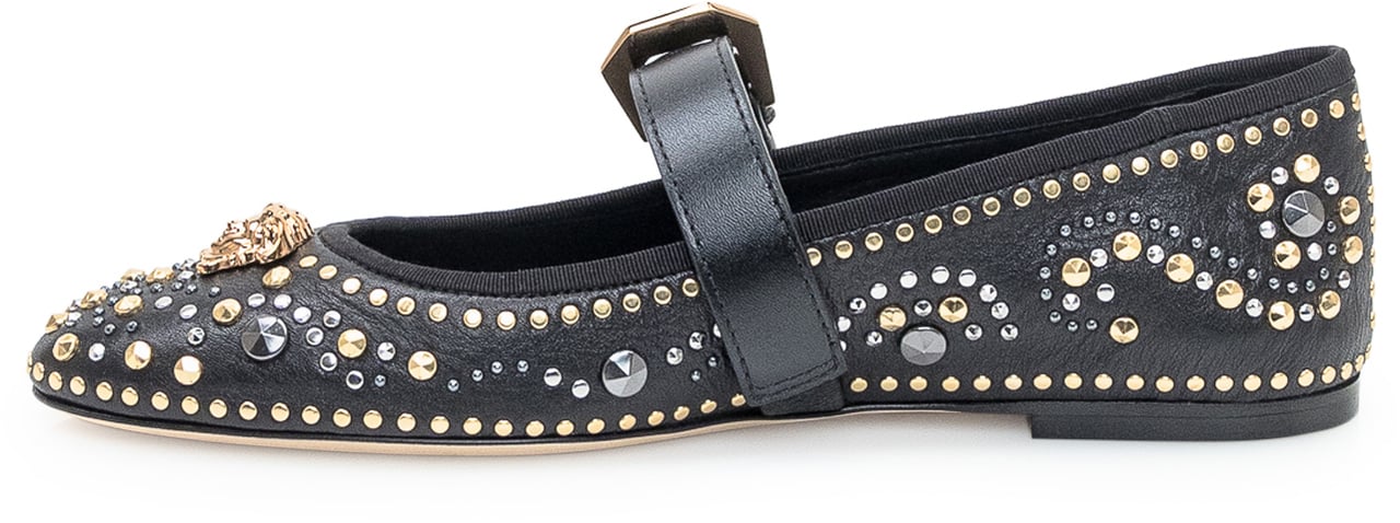 Versace Versace Ballerina con Borchie Zwart