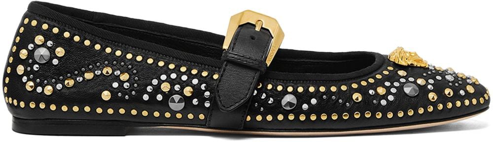 Versace Flat Shoes Black Zwart