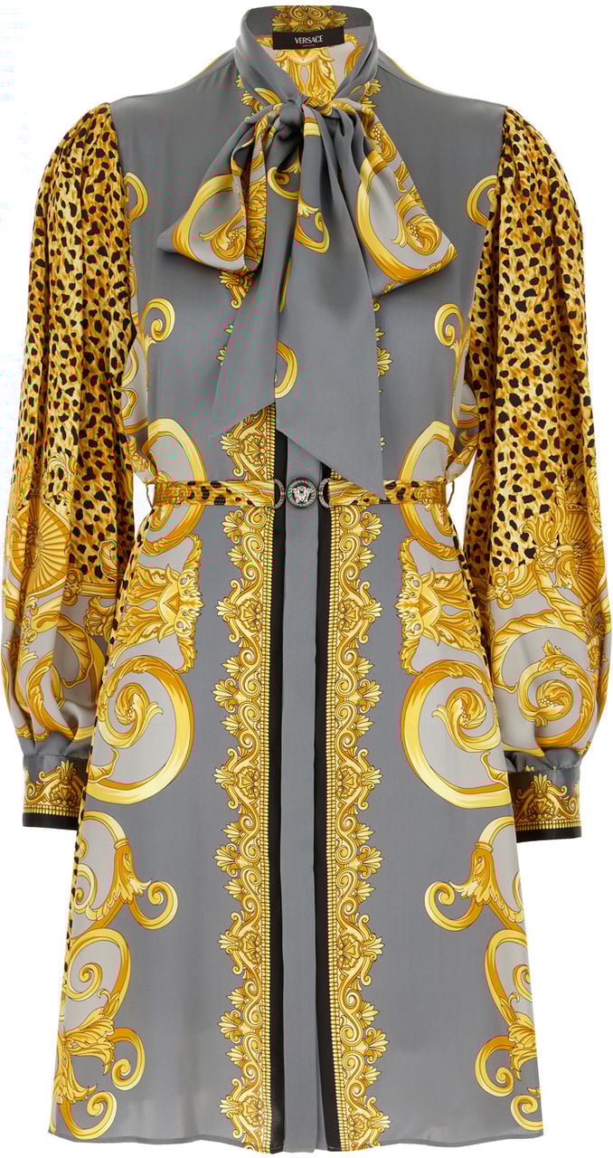 Versace Versace Printed silk dress Divers
