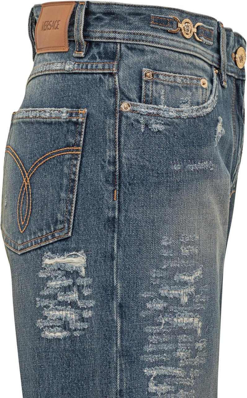 Versace Versace Jeans Wide-Leg Blauw