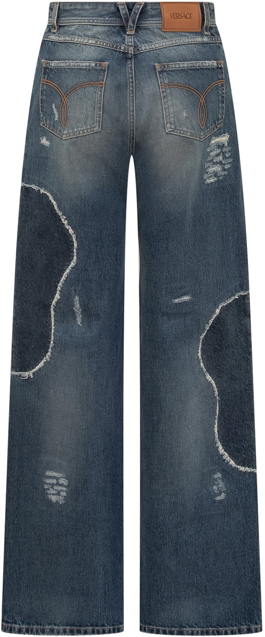 Versace Versace Jeans Wide-Leg Blauw