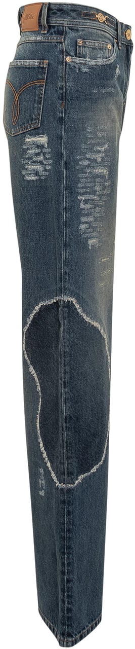 Versace Versace Jeans Wide-Leg Blauw
