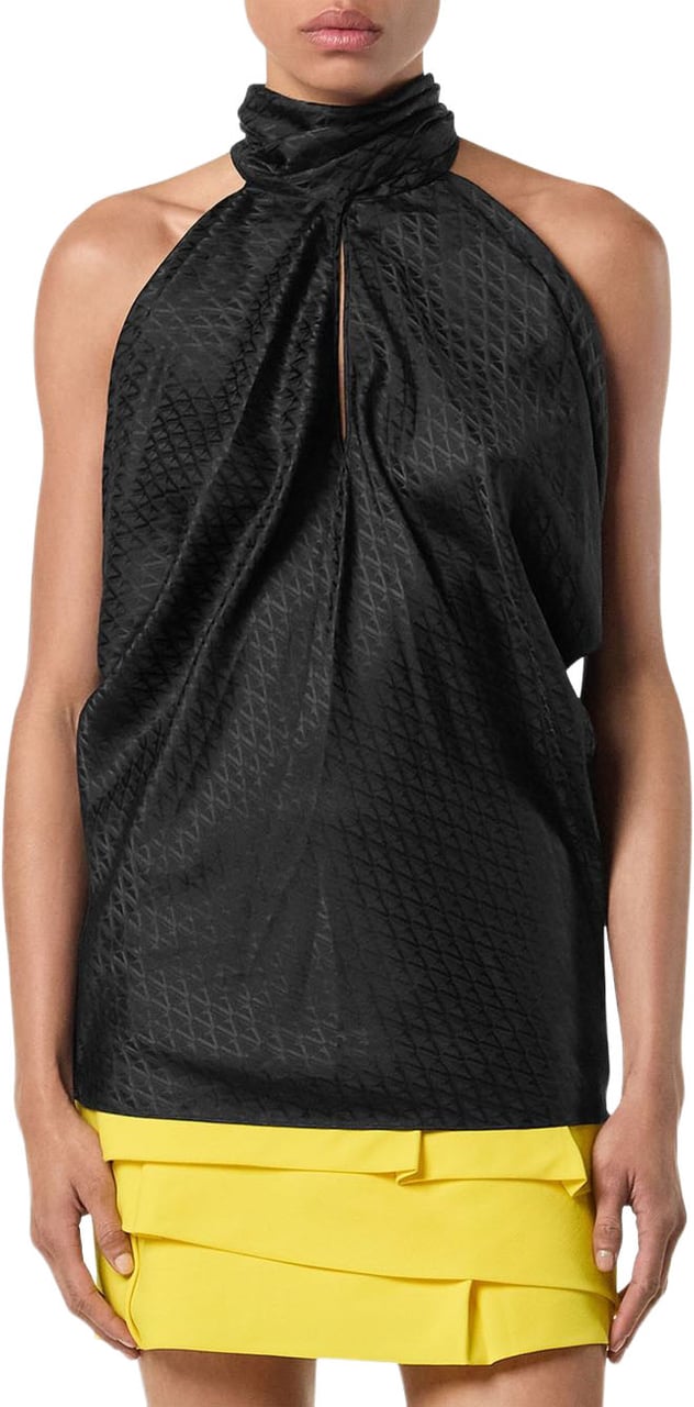 Versace Top Black Zwart