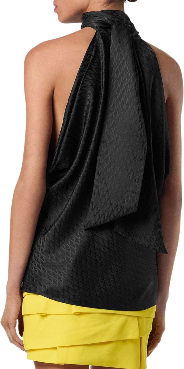 Versace Top Black Zwart